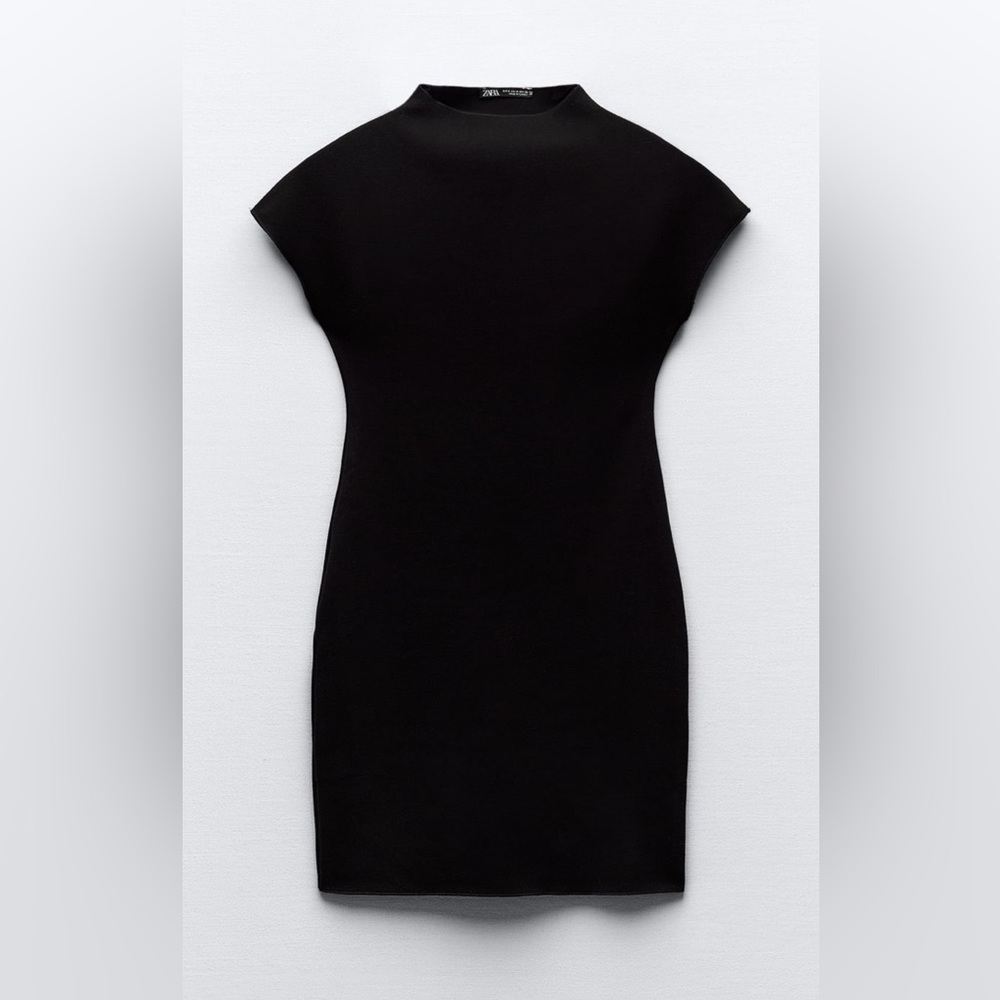 Short stretch knit dress